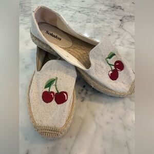 Soludos Cherry Embroidered Espadrilles